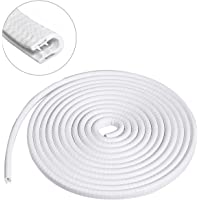MATCC 4m U Protector de Puerta de Coche Goma Borde de Coche Caucho Sello Protección de Borde Metal para Mayoría de los…